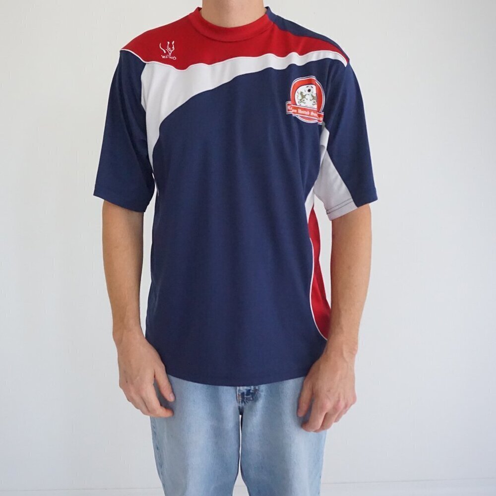 Ri-No Sports Navy Red White London United Soccer Club Jersey Athletic Style XL